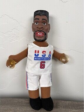 Vintage 1992 Patrick Ewing #6 USA Dream Team Basketball Suction Cup Doll 11”